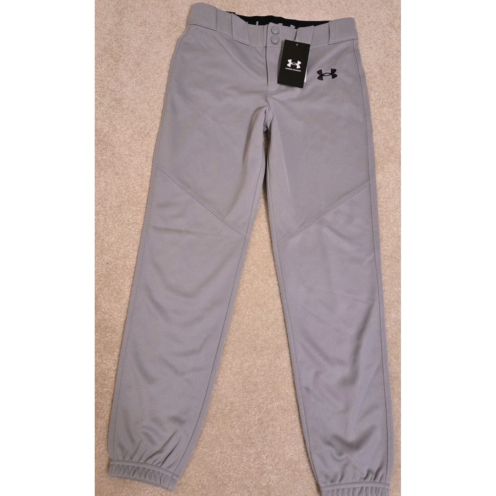 Under Armour Utility Baseball Pant Youth Boys Med Gray NEW pant closed